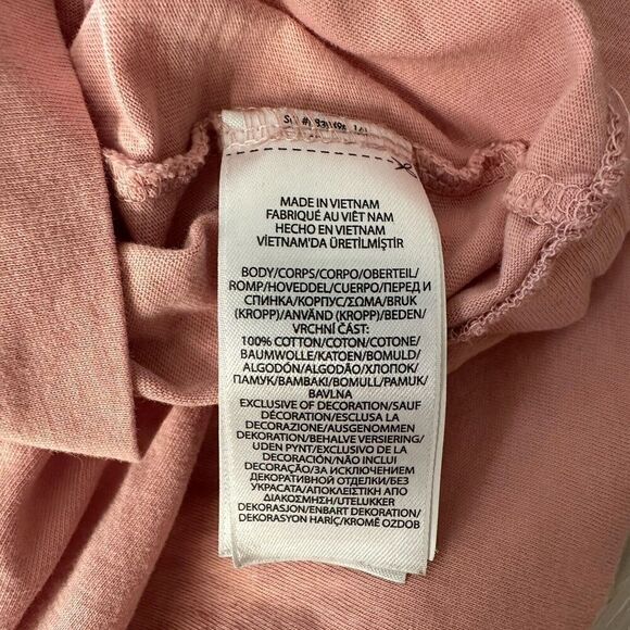 POLO RALPH LAUREN Mens T-Shirt Pink Cotton Short Sleeve Round Neck Sz 1XB READ - Picture 9 of 10